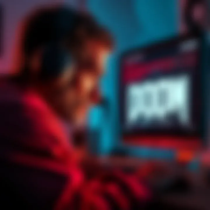 A frustrated gamer looking at error messages on their screen while trying to install Doom: Dark Ages.