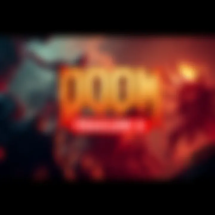 Action-packed scene from DOOM: The Dark Ages showcasing intense gameplay and stunning visuals