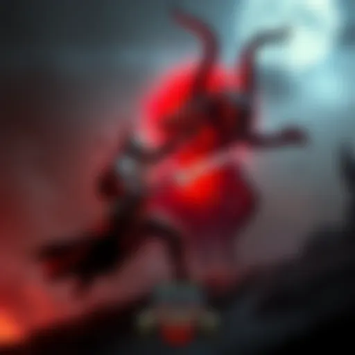 A warrior from Doom: The Dark Ages battling a demon from Diablo IV in a dark landscape