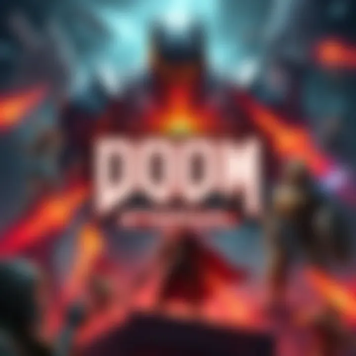 Artwork Inspired by Doom Eternal A vibrant artwork showcasing characters and themes from Doom Eternal, created in Google Slides, filled with action and excitement.