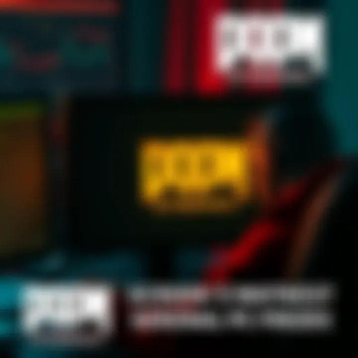 A gamer intensely focused on a computer screen while playing Doom Eternal, showing a frozen black screen with audio still active