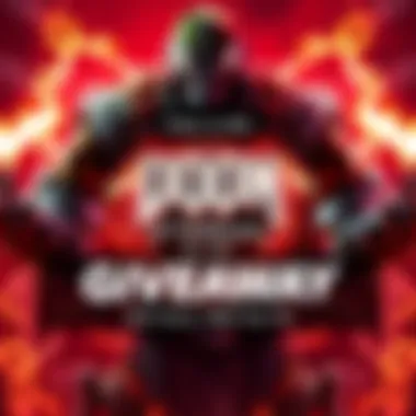 Instagram post showing DOOM Eternal game code over a dynamic background with gaming elements