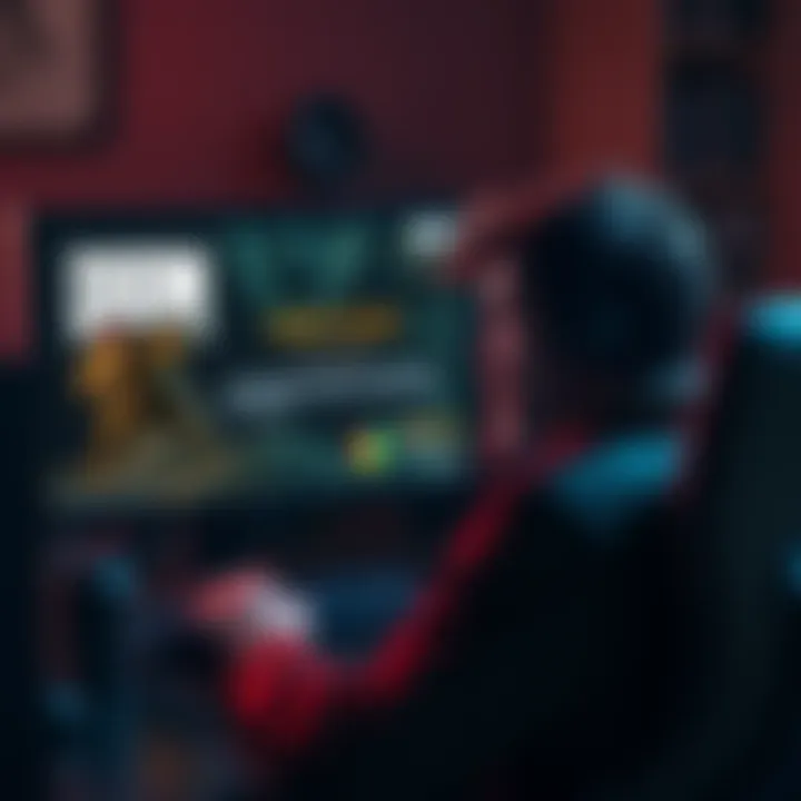 A frustrated gamer looking at a computer screen with a message about lost progress in Doom Eternal