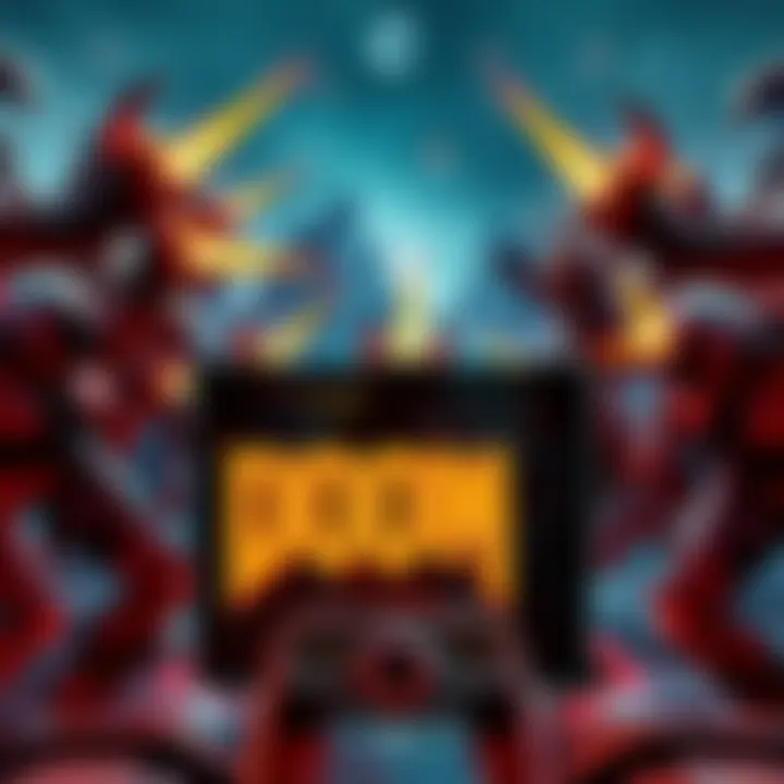 A player battling endless waves of enemies in Doom, showcasing modded gameplay with chaotic action and intense graphics.