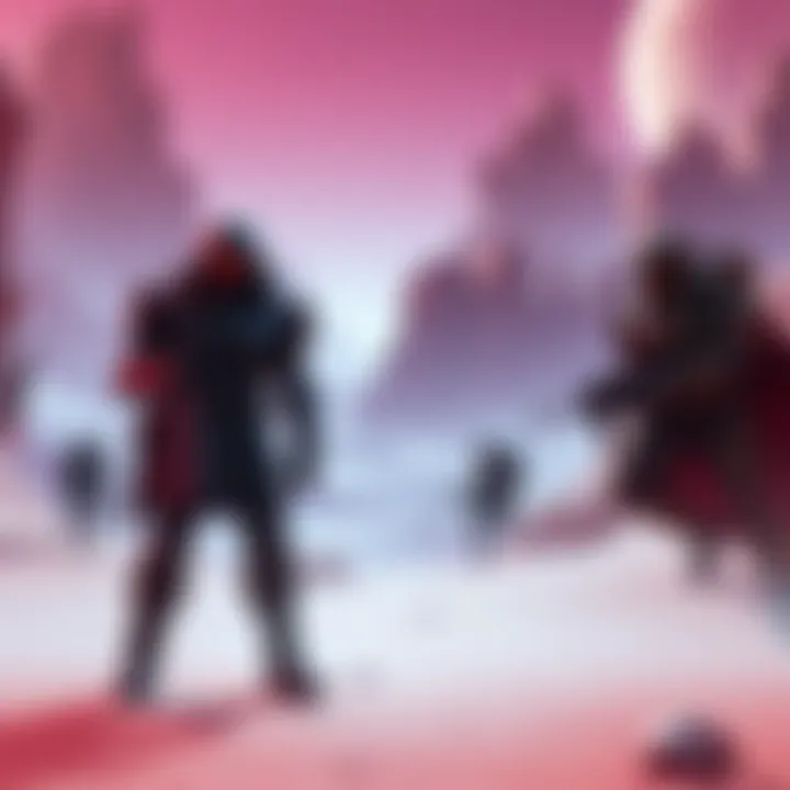 Doom Slayer character standing in a futuristic Halo Infinite landscape, ready for battle with iconic weapons and armor.