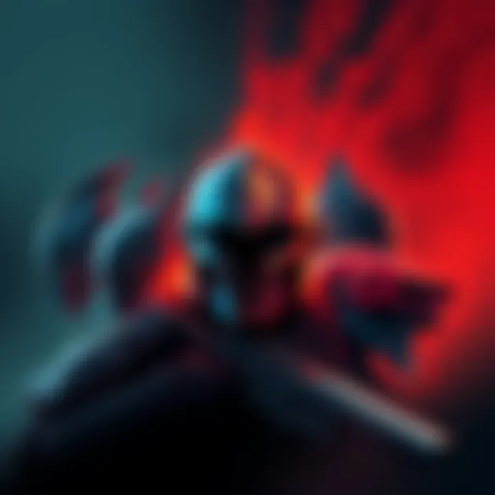 Illustration showing various designs of Doom Slayer's helmets over time, highlighting their changing style and features.