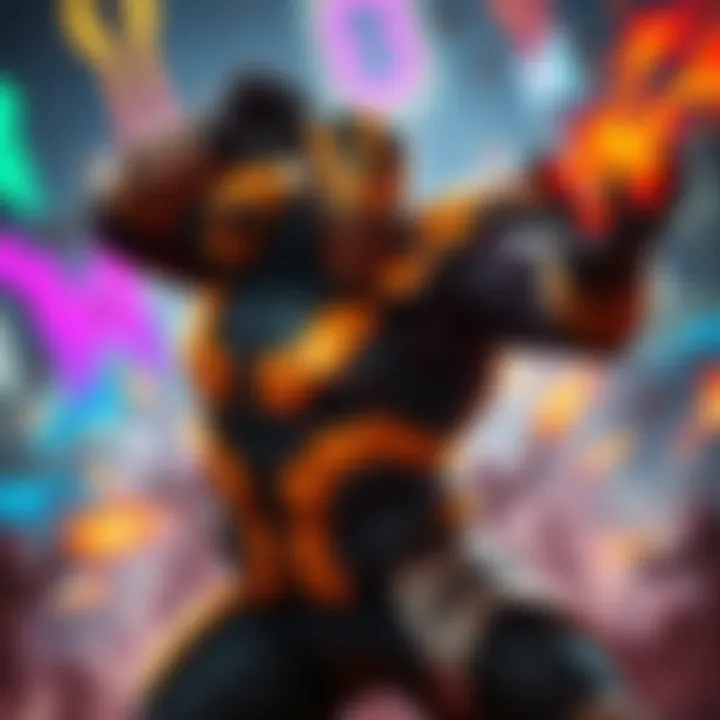 Doomfist fights in a vibrant game environment while players express concerns about his balance and effectiveness.