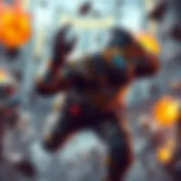 A player showcasing Doomfist's abilities while diving into battle, surrounded by teammates in a heated game setting.