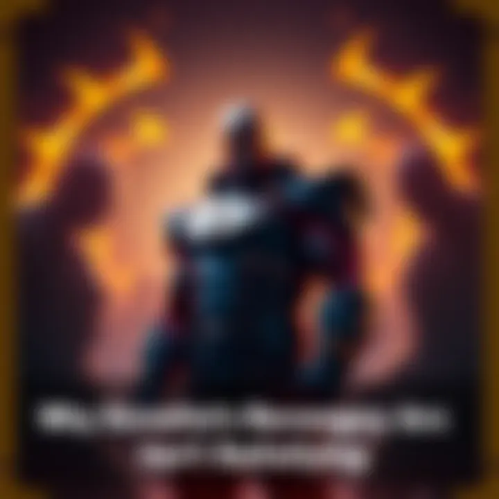 Doomfist stands with a determined expression, contemplating his future while surrounded by dark shadows, symbolizing his past conflicts.