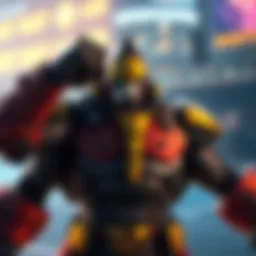 Doomfist in Overwatch Doomfist, a muscular character from Overwatch, stands confidently with his powerful fist raised, showcasing his striking features and intense gaze.