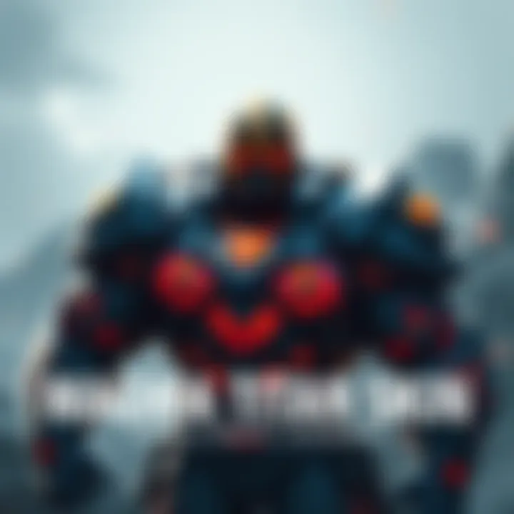 Doomfist character showcasing the new Magma Titan skin, featuring fiery colors and rock-like armor