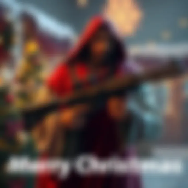 Doomguy dressed as Jesus Christ holding a shotgun in a festive setting