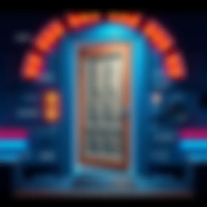 Diagram showing key elements of door design and operation