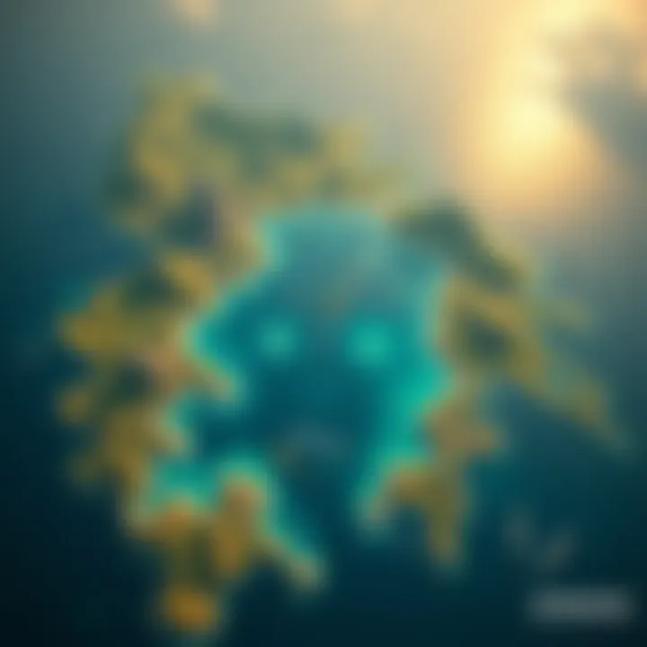 A detailed view of the Dorado map showing its layout with highlighted problematic areas