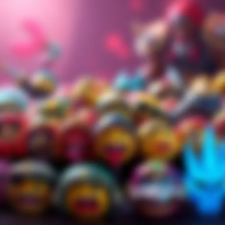 A colorful graphic showing emojis representing various Dota 2 characters for a quiz