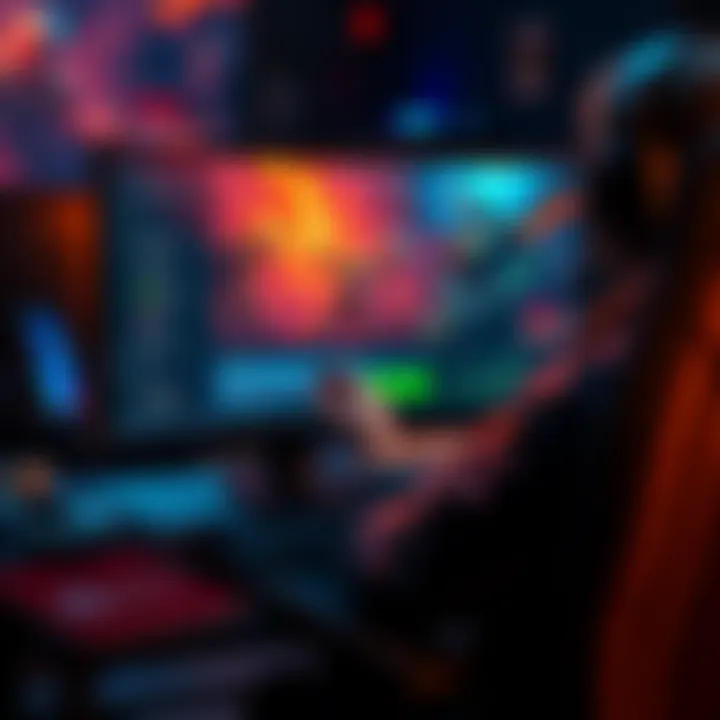 A gamer adjusting hotkeys and settings for Dota 2 on a computer screen.