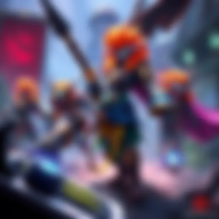 A group of powerful Dota 2 carry heroes preparing for battle against Slark, showcasing their abilities and strategies.