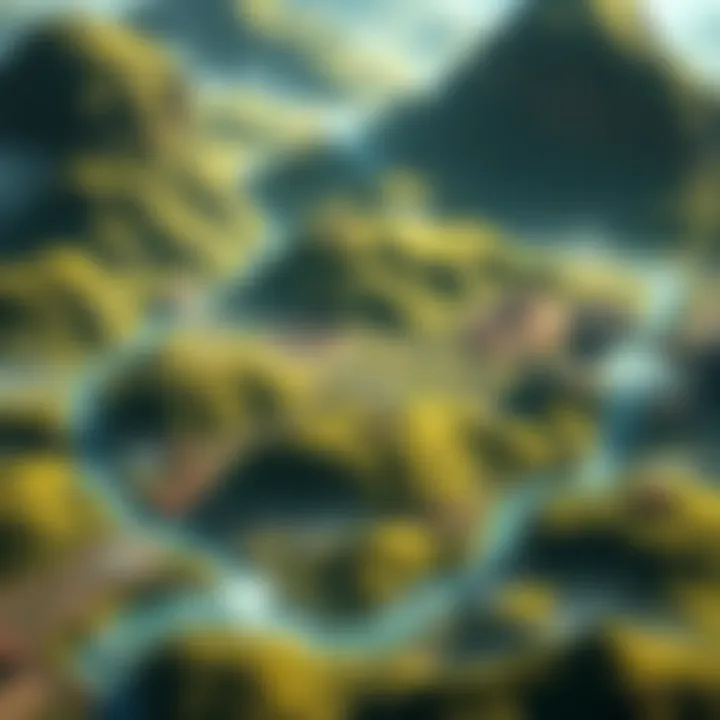 A screenshot of the new Dota 2 map showing wide open spaces and farming areas with minimal player action