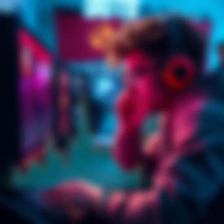 A gamer frustrated by FPS drops while playing Dota 2 on a high-end desktop setup, showing a performance graph with falling frame rates.