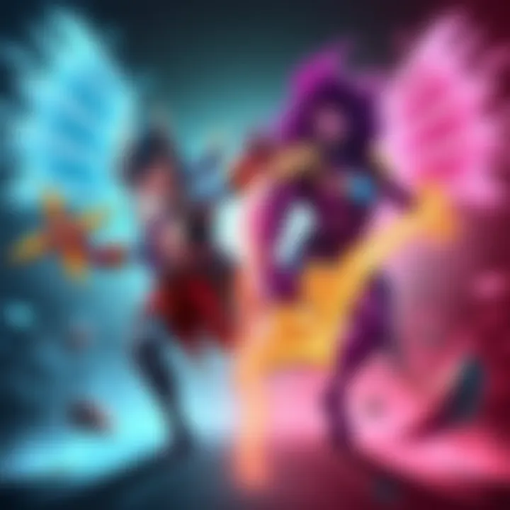 Illustration showing Radiant and Dire heroes in Dota 2 with win rates displayed