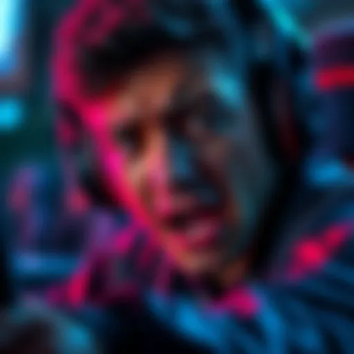 A Dota 2 player looks frustrated while playing the game, with visible rage on their face as they view their behavior score drop despite winning matches.