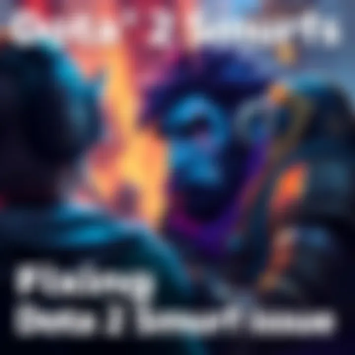 Dota 2 Smurf Issue A frustrated low-ranked player faces a challenging match against smurf accounts in Dota 2, highlighting the imbalance in skill levels.