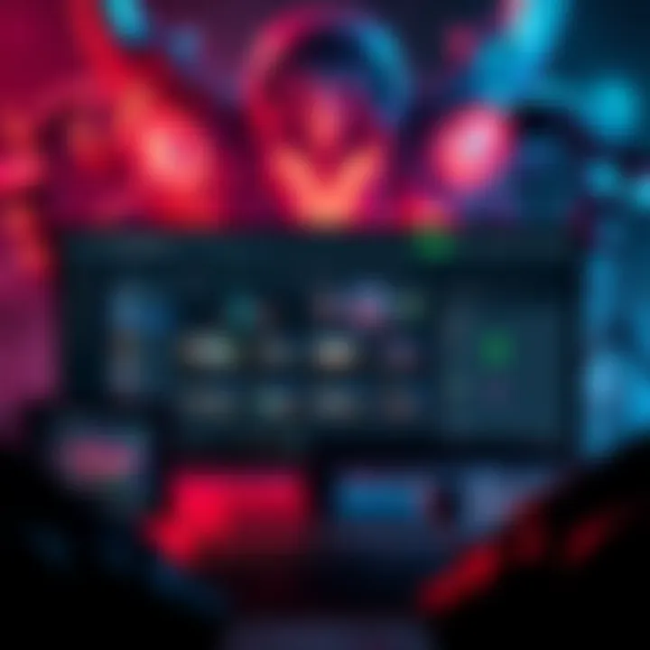 A graphic showing Dota2ProTracker interface with new matchmaking features and hero grid tools.