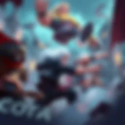 Players are engaged in a strategic match of Dota Classic, focusing on teamwork and simple mechanics.