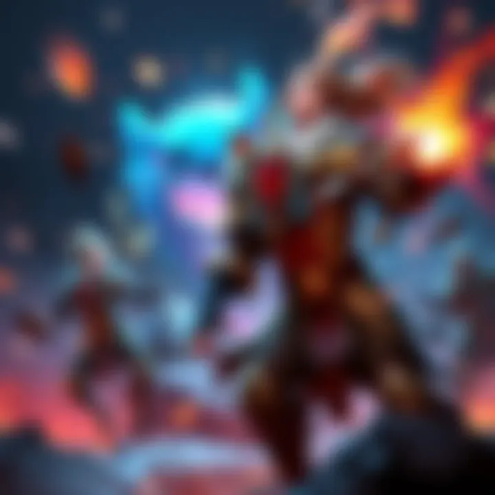 Visual representation of enhanced particle effects and animations in Dota after the latest patch.