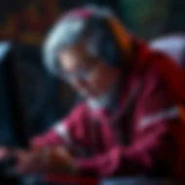 An older Dota player studying strengths and weaknesses with a focus on map awareness and decision-making.
