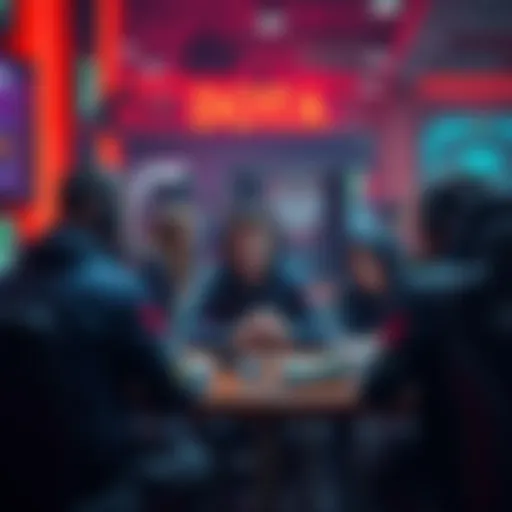 A group of Dota players express concerns about the game's evolution at a gaming cafe
