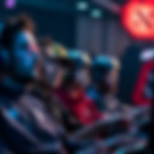 A group of Dota players waiting together in a virtual matchmaking queue, showing expressions of anticipation and patience while gaming.