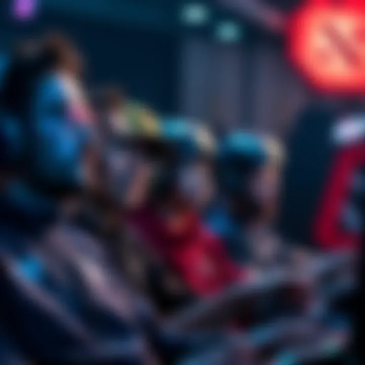 A group of Dota players waiting together in a virtual matchmaking queue, showing expressions of anticipation and patience while gaming.