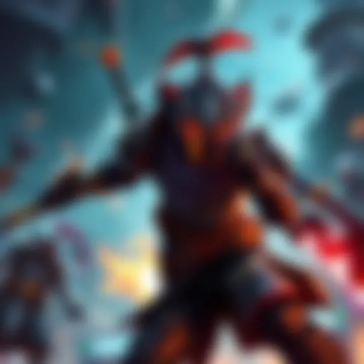 A Dota support hero actively engaging in a game, showing aggression and strategy in lane control.