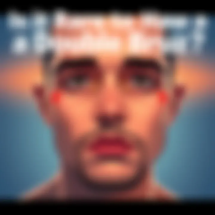 Illustration showing a person with a Double Bruz, highlighting the unique features of this condition on their body