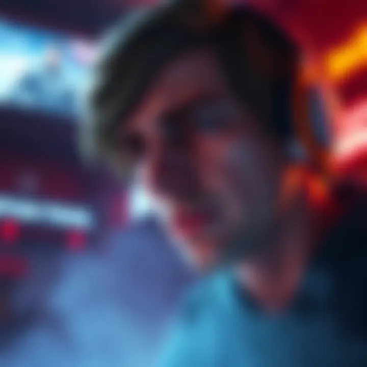 Doug looking sad with a backdrop of the game environment, capturing the emotional impact of his death