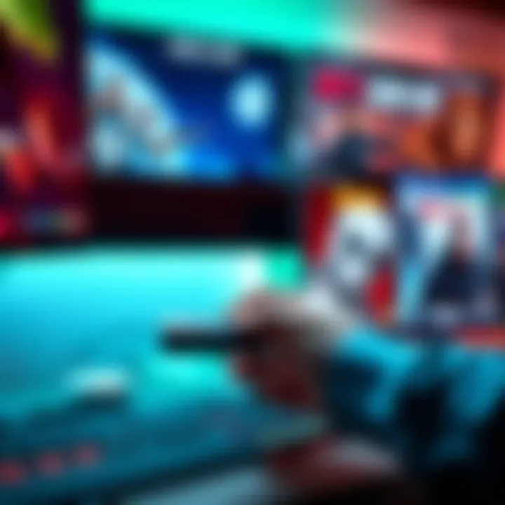 Person downloading Xbox One games from a PC to a USB stick