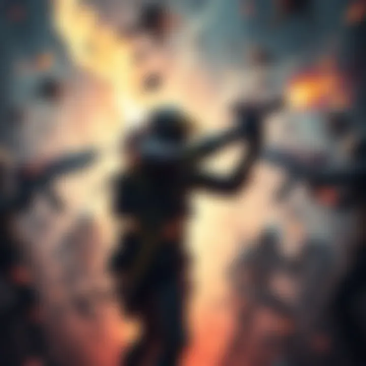 A DPS player struggles in a chaotic battle scene while seeking healing support from teammates