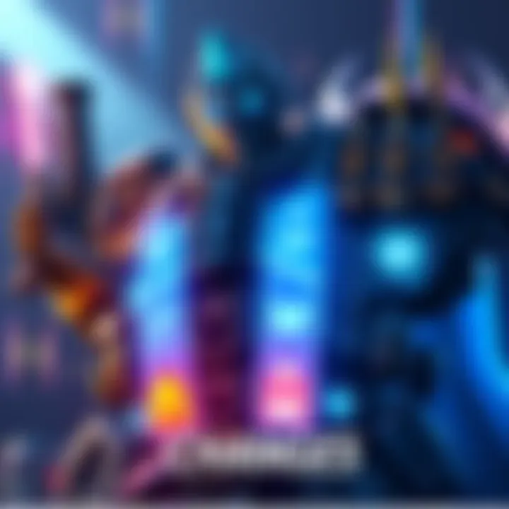 A digital illustration showing DPS characters and Reinhardt with new perk icons, highlighting updated attack speed and health management features.