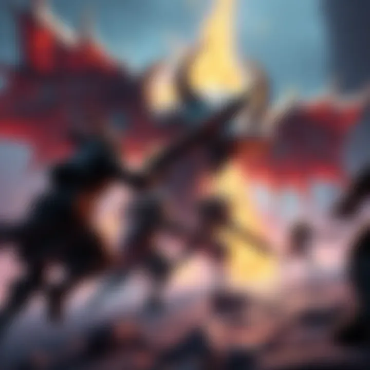 DPS Setup for Herald of Finality Encounter A team of players in action during the Herald of Finality encounter, focusing on maximizing damage-per-second against the boss in Salvationโs Edge.