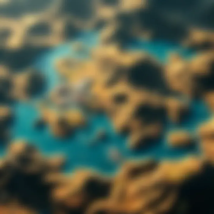 A detailed view of the upcoming DR5 Open World Map showcasing diverse terrain and key features