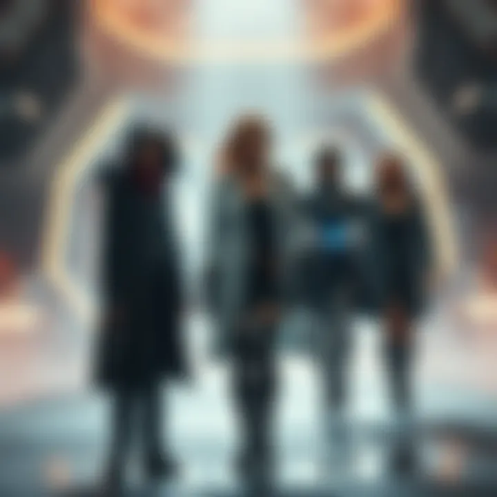 Dr. Slone stands with members of the Seven, showing her shift from the Imagined Order to a new alliance.