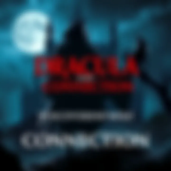 A visual representation of Dracula and a wolf, symbolizing the themes in 'Chronicles of the Wolf' and 'Dracula: Reign of Terror'. The image shows a dark castle in the background with a wolf howling at the moon, and a shadowy figure resembling Dracula standing nearby.