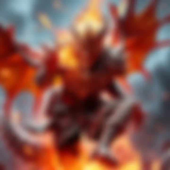 A character using dragon element explosions combined with whiteflame torrent, showcasing powerful abilities in a vibrant scene.