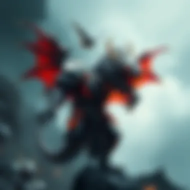 A detailed design of armor inspired by a dragon, showcasing dragon themes and intricate elements, created by artist Hideoo00.