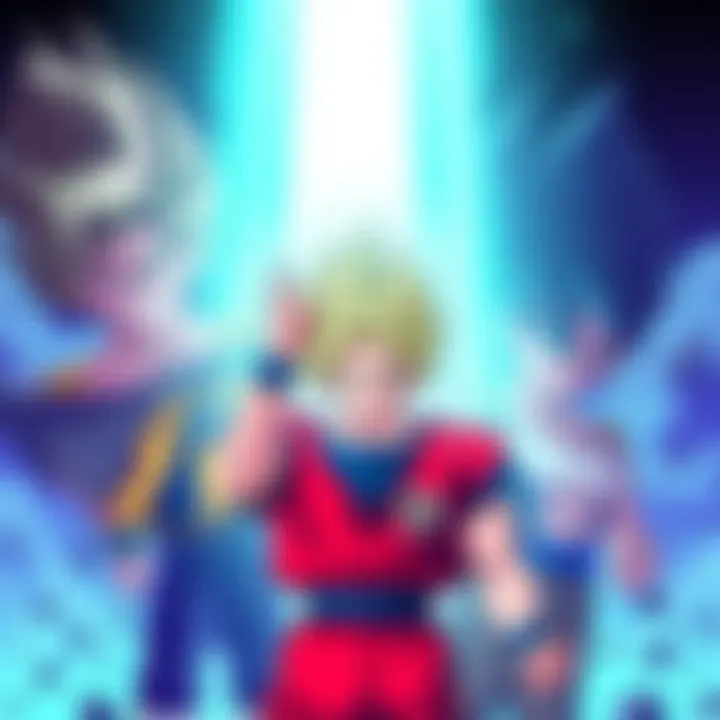 Graphic showing Dragon Ball Z characters with a freebie announcement on Facebook.