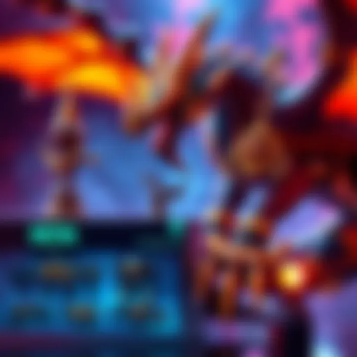 Reta Gold Epic equipment displayed with other valuable loot choices for the Dragon event