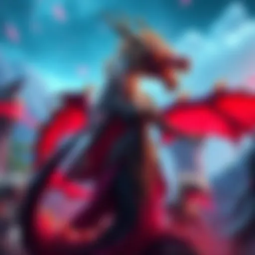 Dragon Princess DLC Concept Art Artwork depicting a fantastical dragon princess surrounded by new monsters and expansive regions, hinting at upcoming game content.