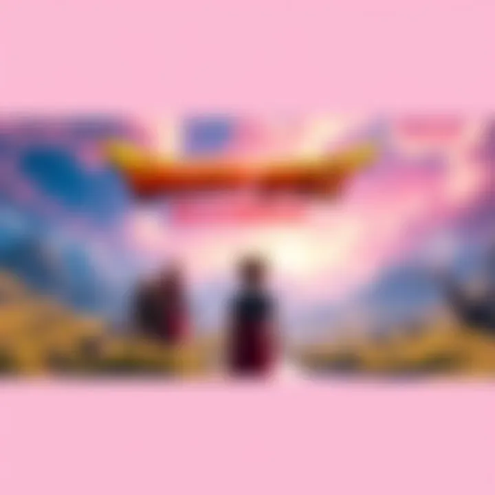 Scene from the new Dragon Quest I & II HD-2D Remake trailer featuring vibrant characters and landscapes