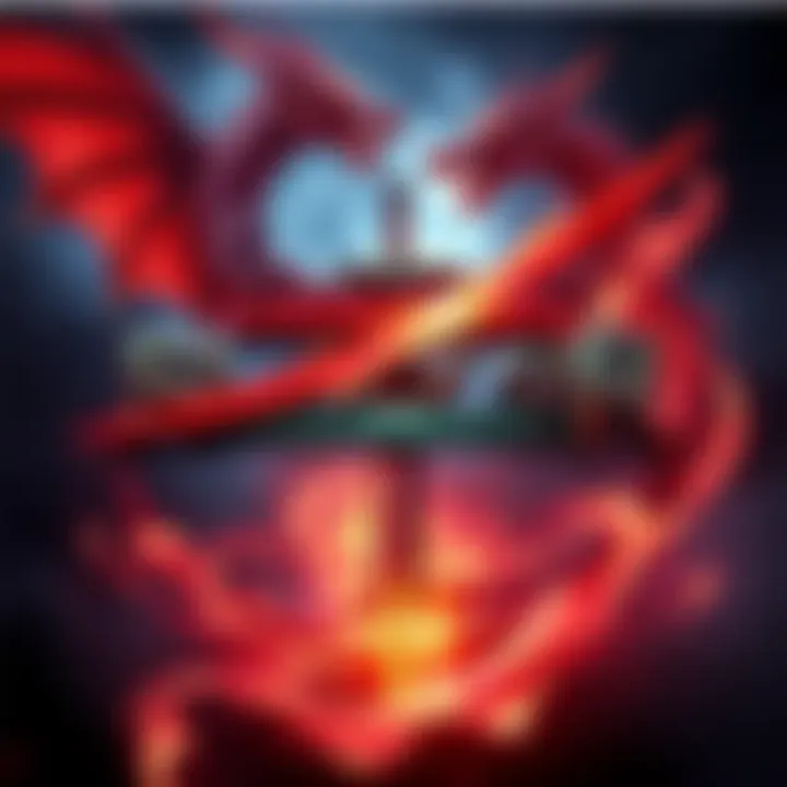 A logo featuring the title 'Dragon Slayer Project' with a sword and dragon elements, showcasing a fantasy theme.